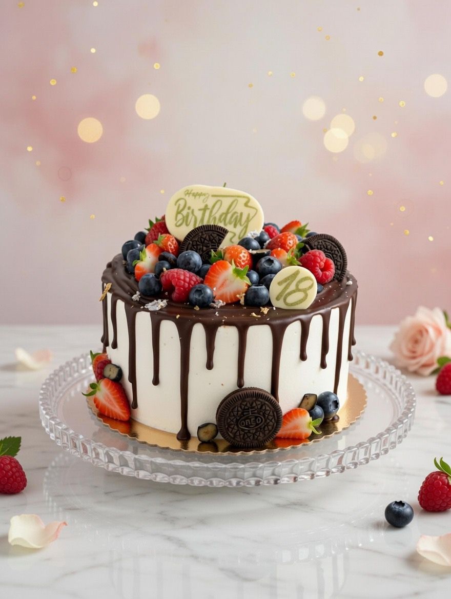 Torta s ganache stekancami